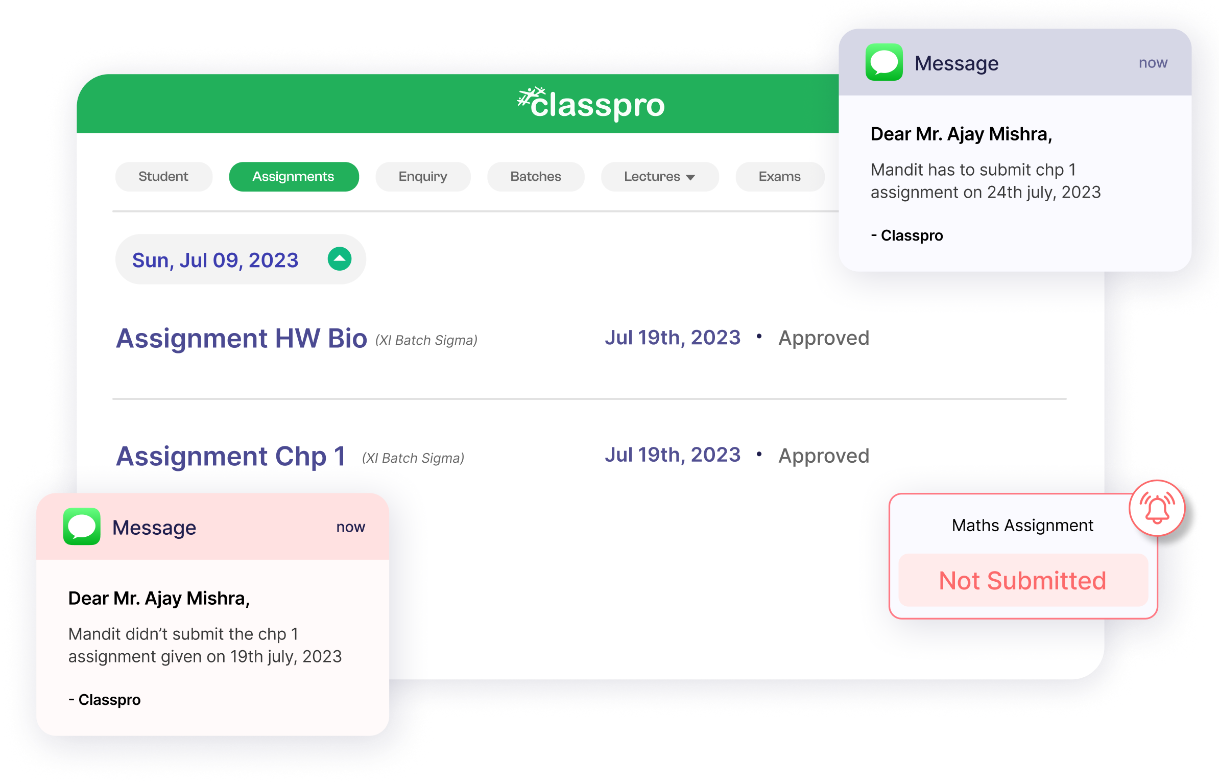 Assignments & Homework Management for Coaching